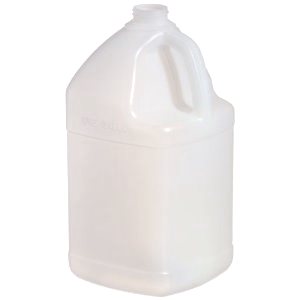 128 oz Natural Square Hi-Density Polyethylene Jug | 128 oz Natural ...