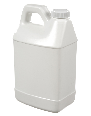 64 ounce White Hi-Density Polyethylene Oblong