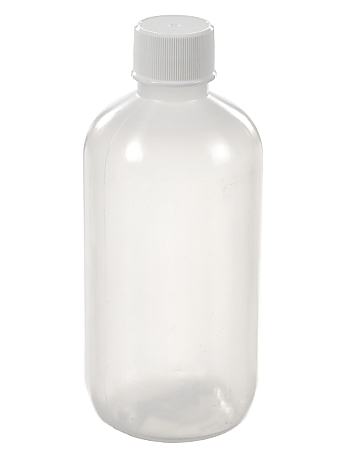 8 oz. Clear Boston Round Glass Bottle, 24mm 24-400